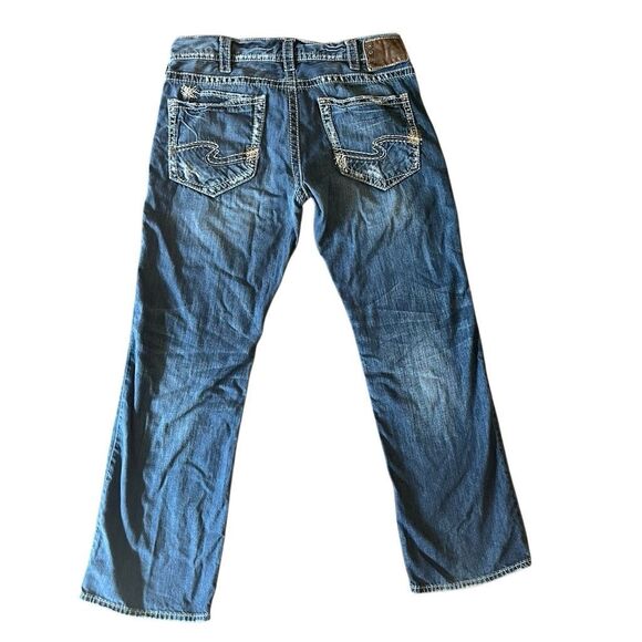 Mens Silver Zac Jeans - W34 L32 - 100% Cotton - Picture 8 of 13